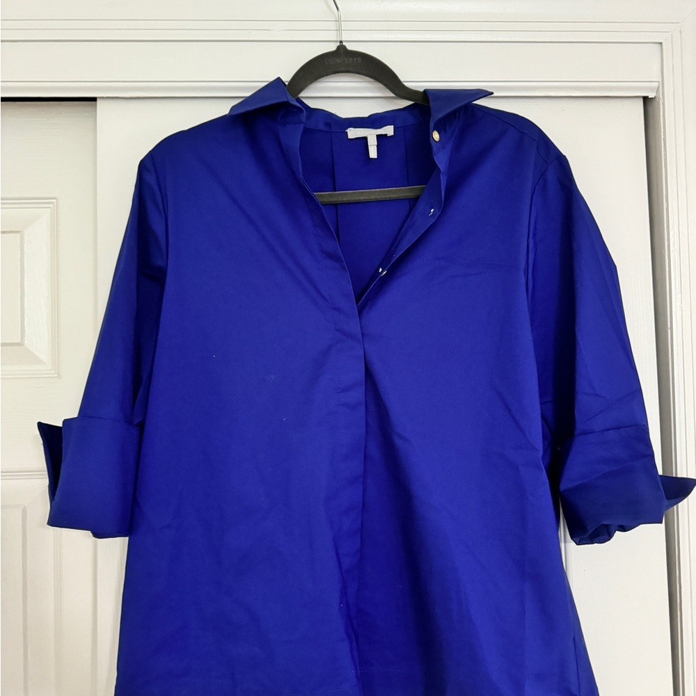 Hinson Wu Women's Blue zipper Top